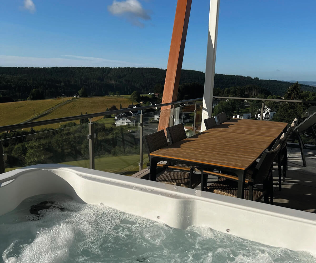 jacuzzi uitzicht appartement neuastenberg